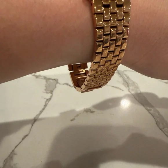 Ecclissi Round Rose Gold Stainless Steel Mother of Pearl Women's Watch - Picture 11 of 16